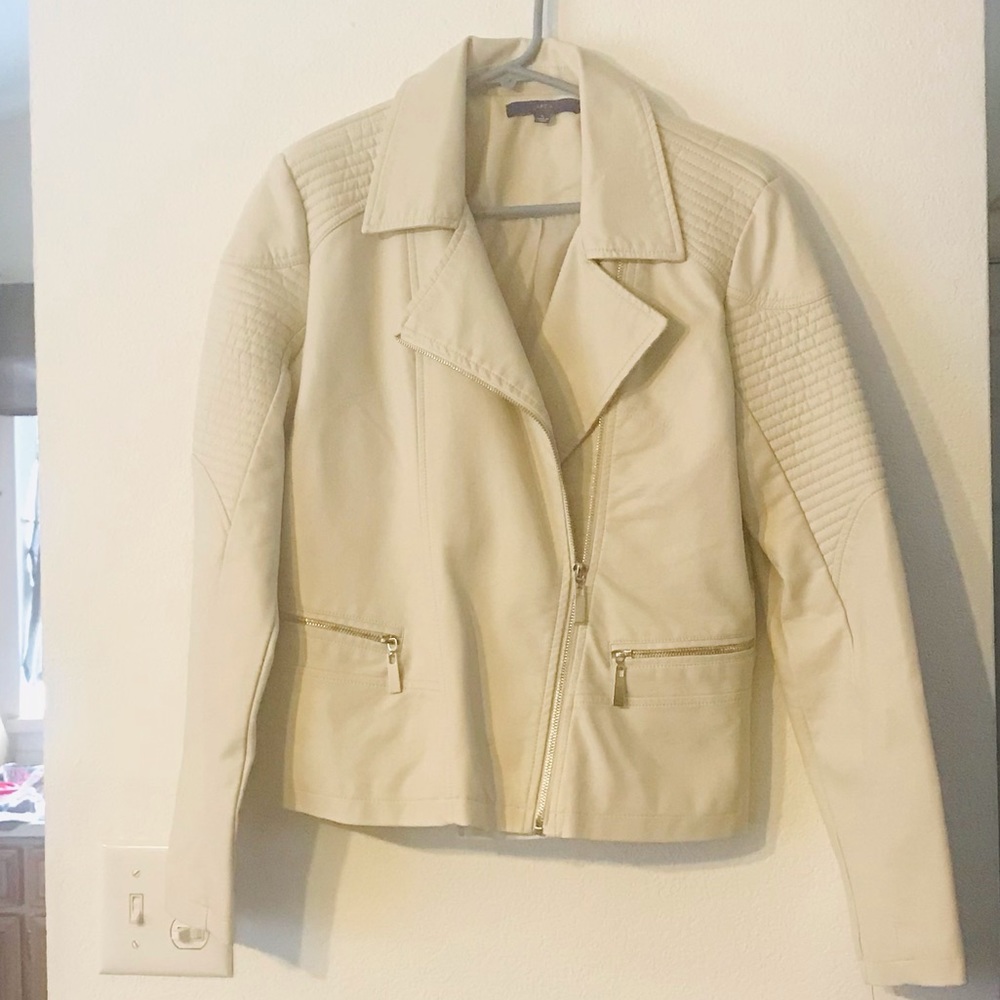 NWT cream colored Moto Jacket